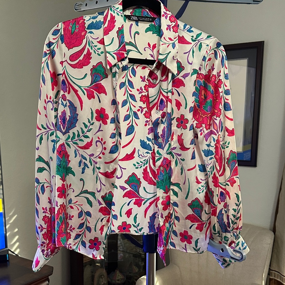 Zara Multicolor Floral Shirt